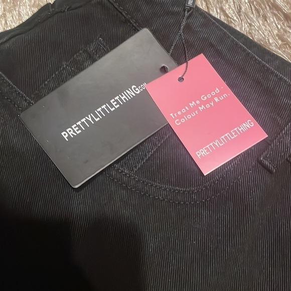 PRETTY Little Things Plus Boyfriend Black Jeans‎ Size 26 High Waist NWT - Picture 6 of 13